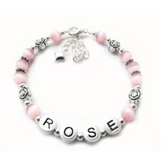 Image for Personalised Name Bracelet - Rose Design